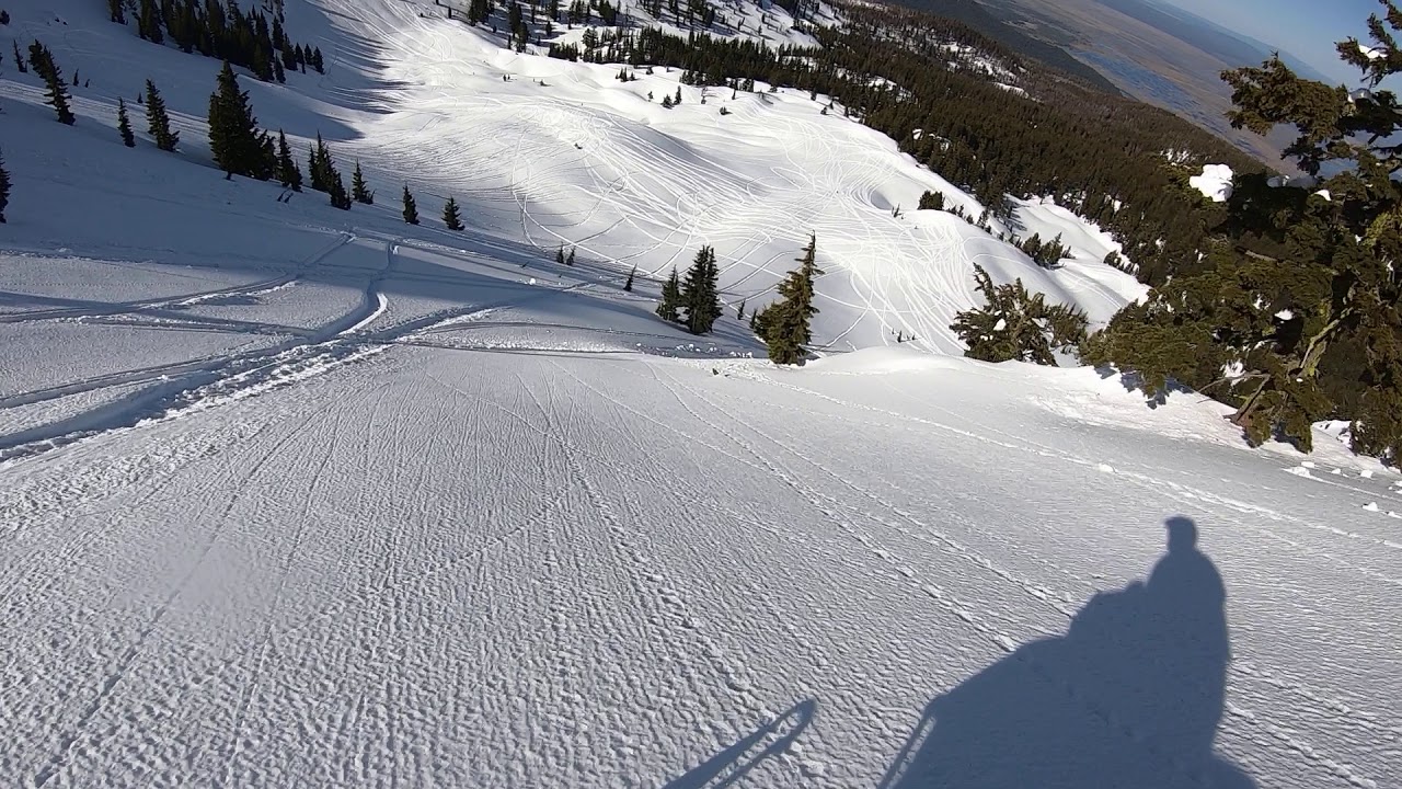 Outrunning an avalanche