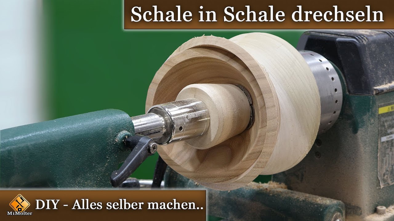 Schale in Schale drechseln - ausführliche Anleitung.