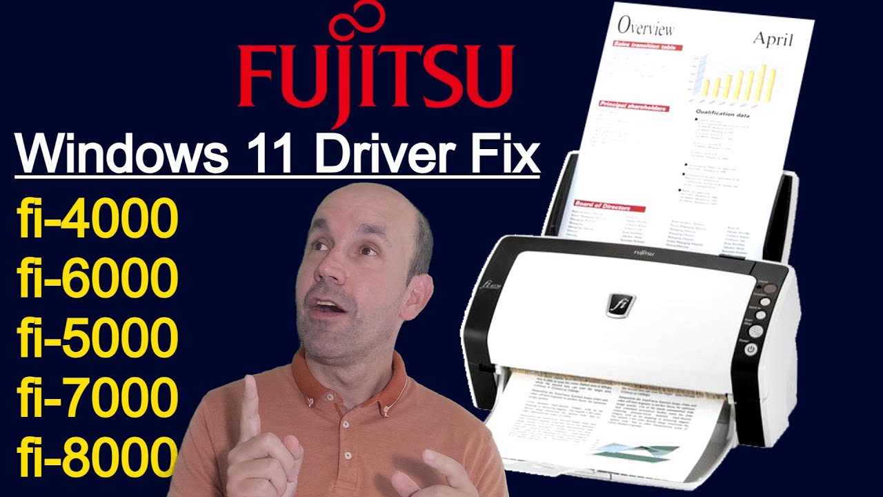 Fix for PaperStream TWAIN Fujitsu fi-6110, fi-6130, fi-6140, fi-4, fi-5,fi-7, fi-8 Windows 11 24h2