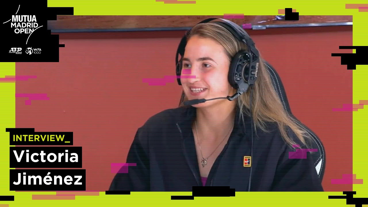 ENTREVISTA a Victoria Jiménez en el MUTUA MADRID OPEN 2023