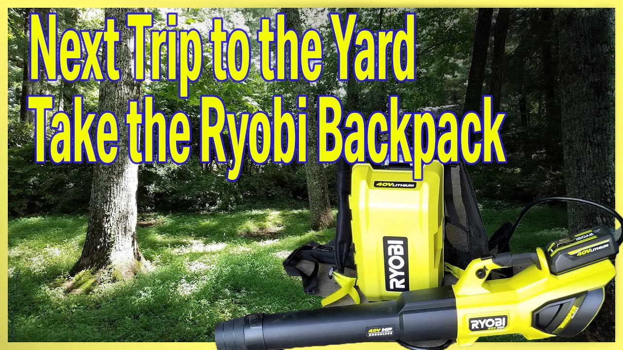 RYOBI 40 Volt Cordless Backpack/Handheld Blower Kit model RY404180