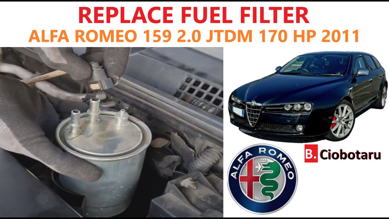 How to replace fuel filter on a Alfa Romeo 159 (2011) 2.0 JTDM 170Hp
