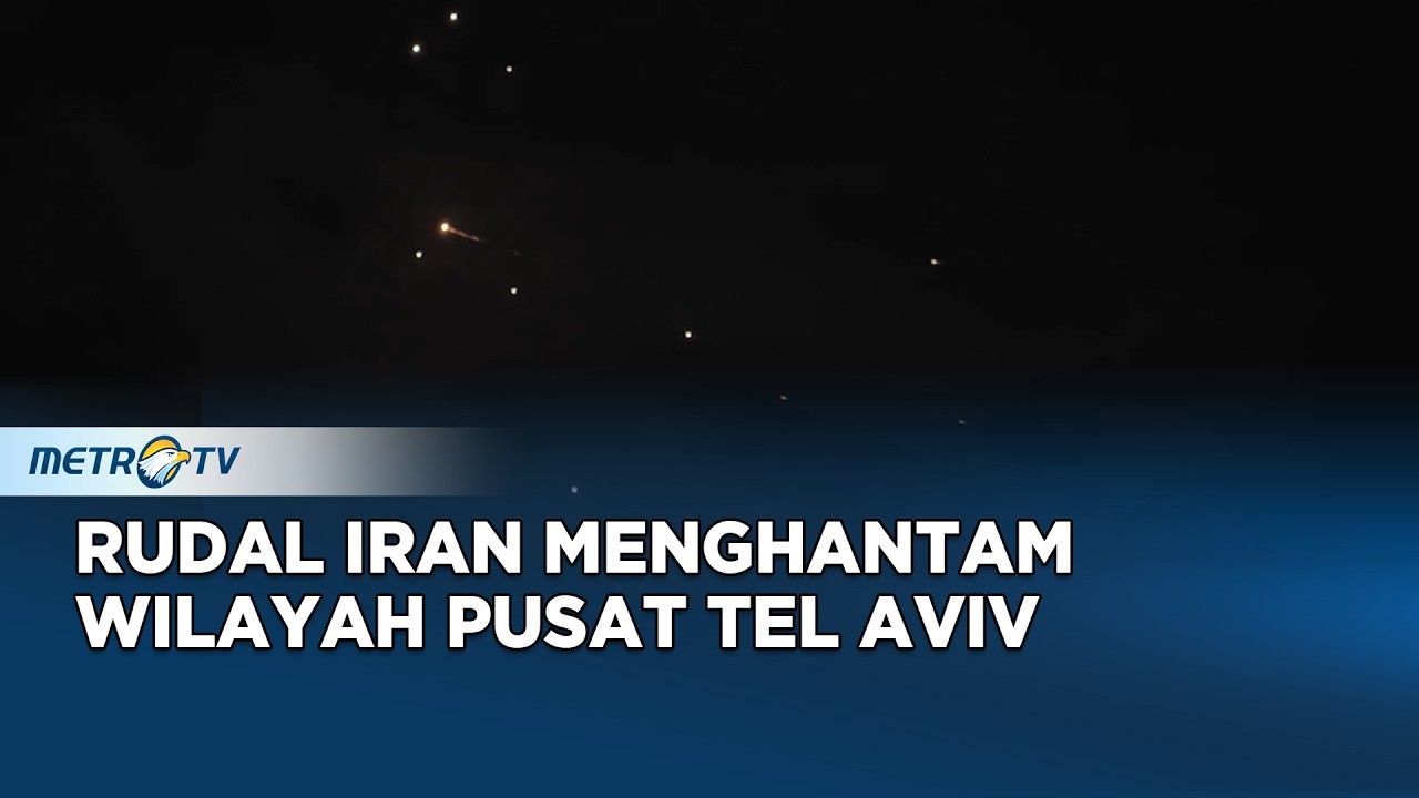 Rudal Iran Menghantam Wilayah Pusat Tel Aviv
