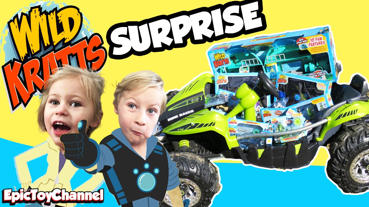 GIANT Wild Kratts SURPRISE + Wild Kratts Tortuga Play Set, Creature Powers & Power Wheels Surprise