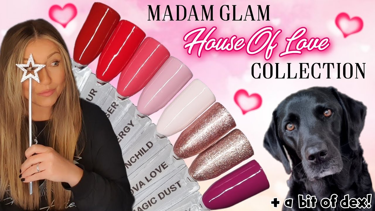 💌 Nail Mail! Madam Glam House Of Love Collection | Valentine's Colours | Valentine Pink Red Glitter