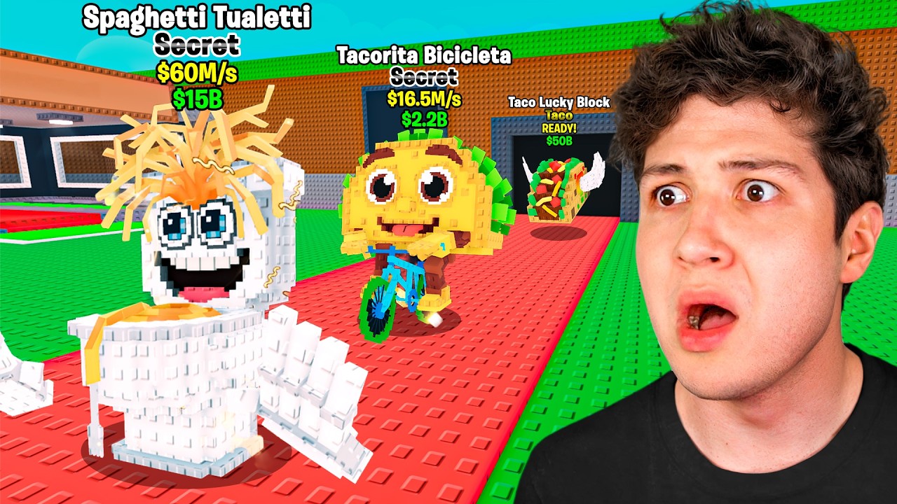 $0 a $1 TRILLÓN con solo BRAINROTS de COMIDA! 🌮🍔 (Steal a Brainrot)
