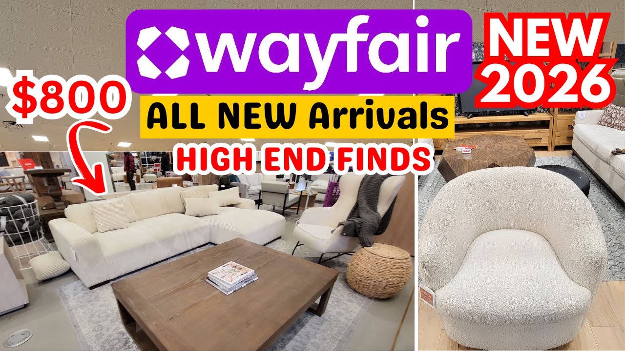 NEW WAYFAIR FURNITURE FINDS | SHOP WITH ME | STORE TOUR