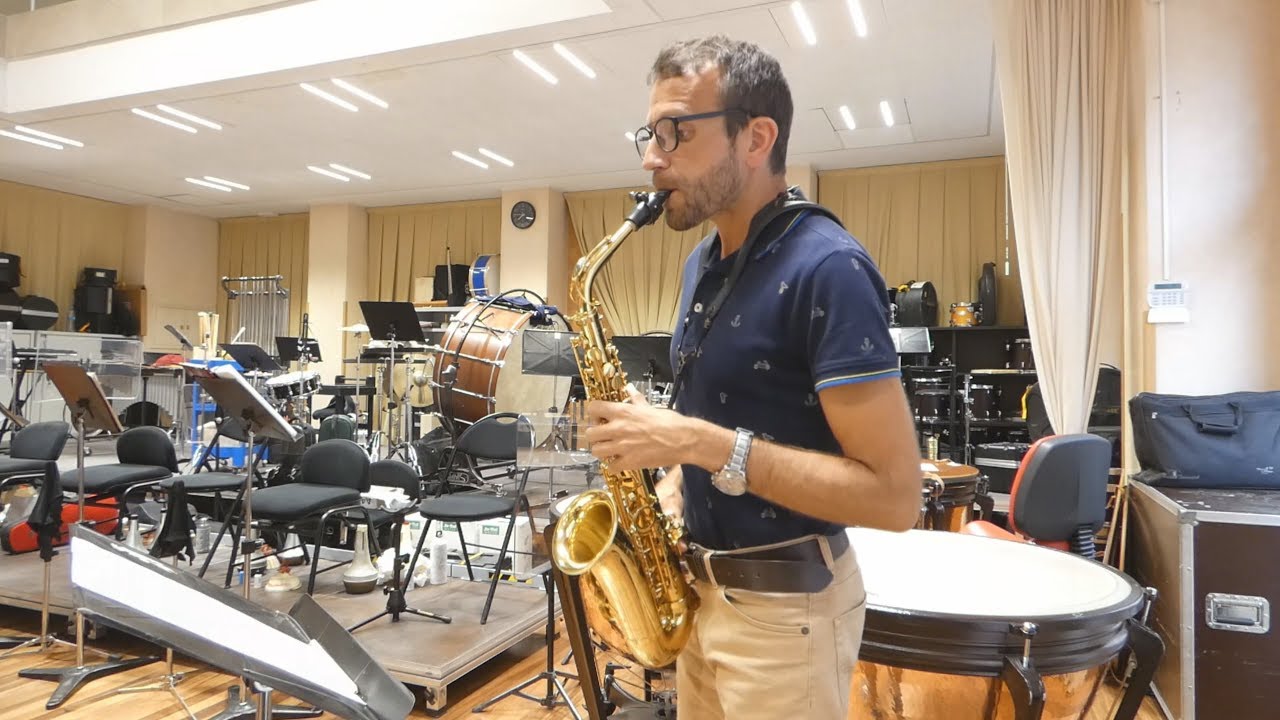 Astor Piazzolla Tango Etude No. 5 for saxophone, David Hernando Vitores