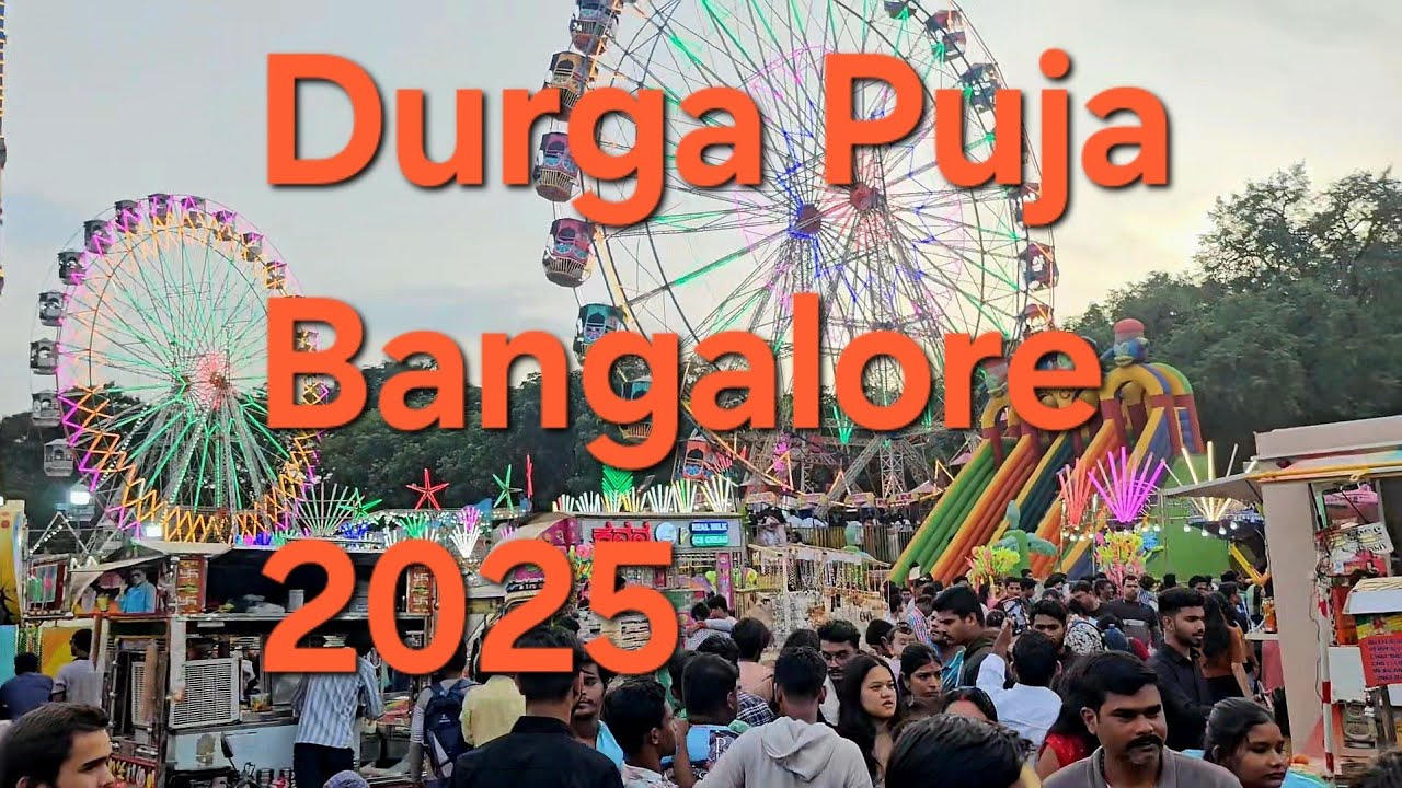 Durga puja celebration Bangalore 2025 #trending #festival #bangalore #whitefield #ECC Ground 