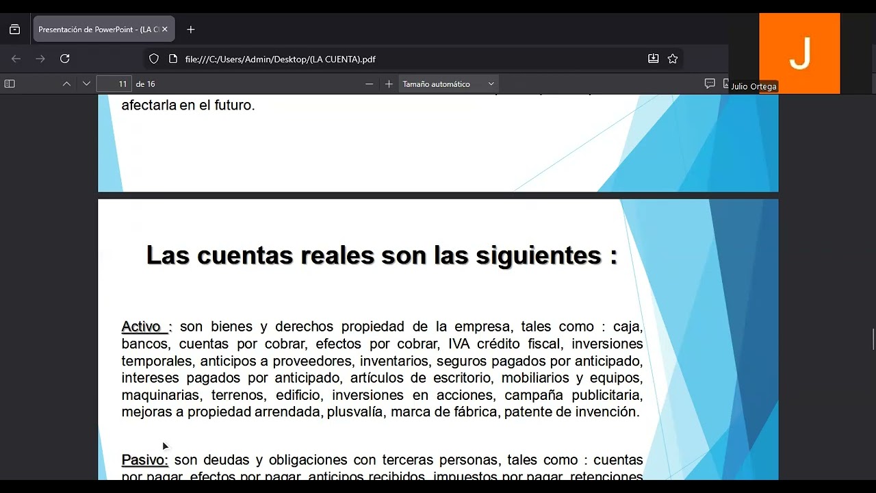 La cuenta como unidad básica de la contabilidad