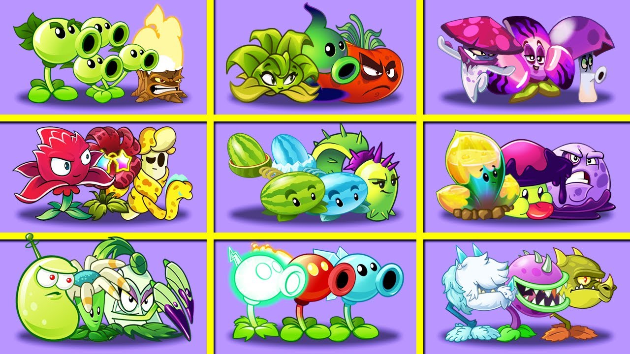 Random 20 Team 3 Plants Battlez - Which Team Plant Will Win? - PvZ 2 Team Plants