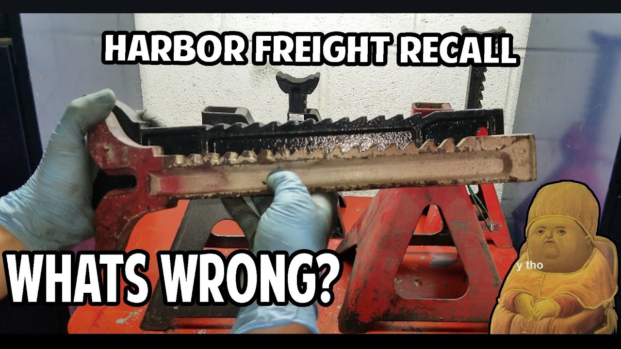 I Think I Know Why Harbor Freight Is Recalling Jack Stands. A look at #61197 6 Ton Jack Stands