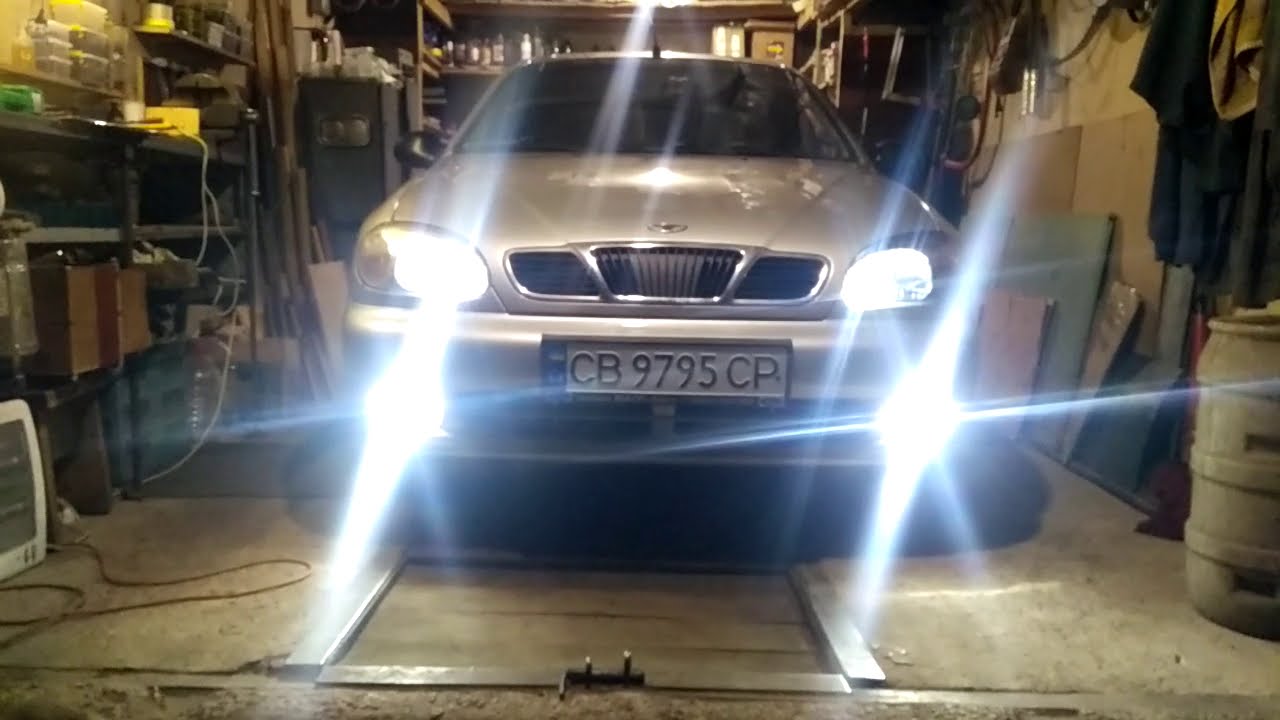 LED-лампы Sho-Me F3 H3 20W в ПТФ Lanos