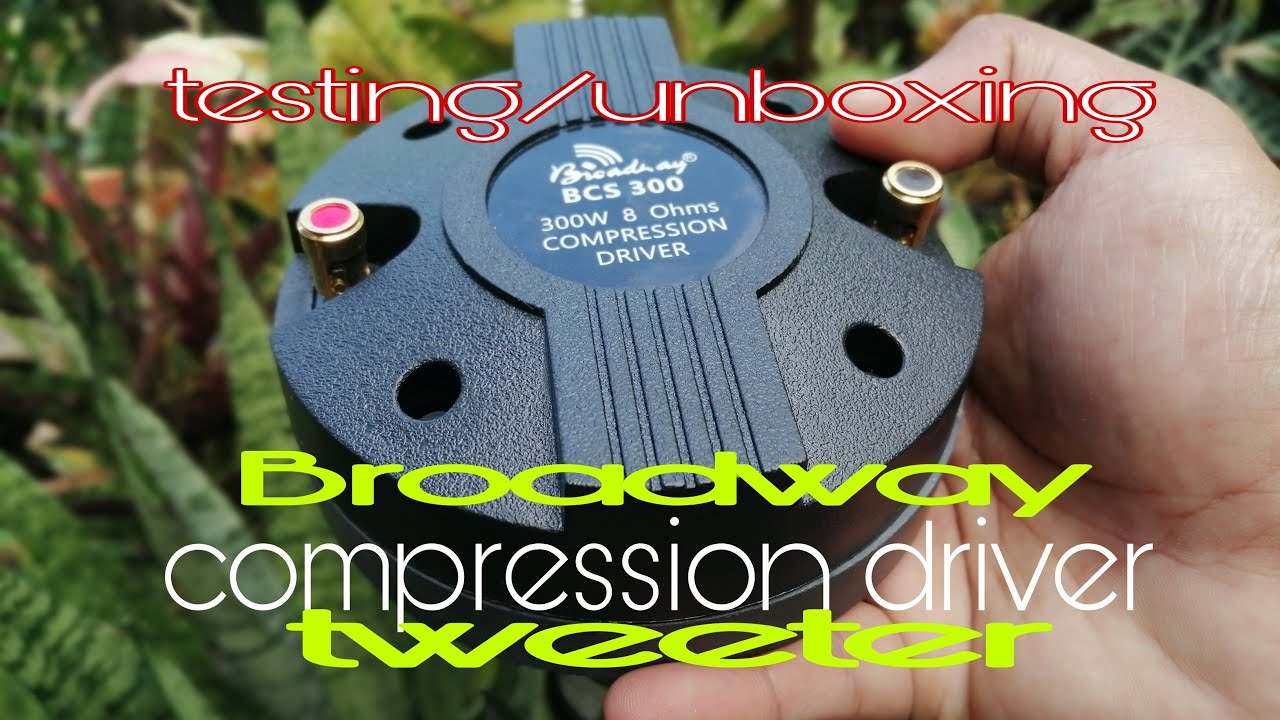 testing tweeter compression driver 300 watts @ 8 ohms