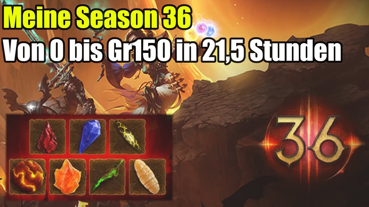 Diablo 3 | Season 36 | Von 0 bis Gr150 in 21,5 Stunden