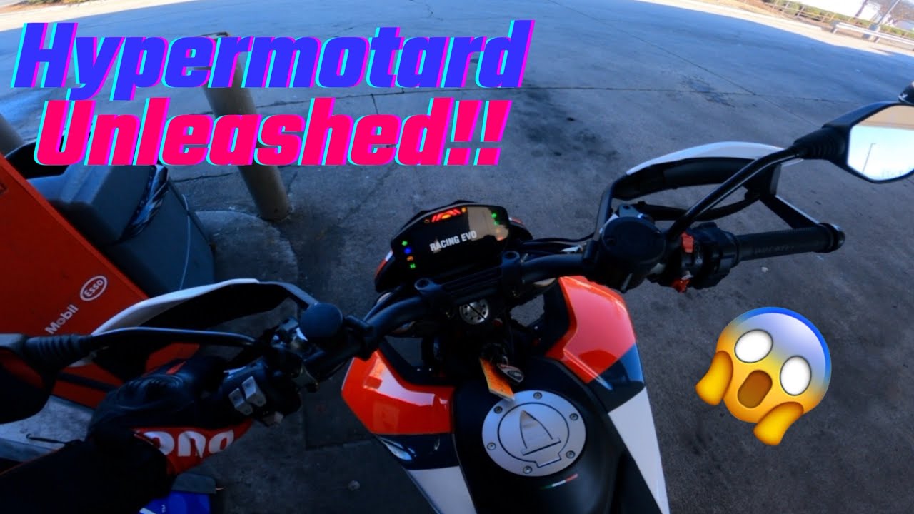 My first ride on the Ducati Hypermotard 950 SP with FULL Termi exhaust + Upmap