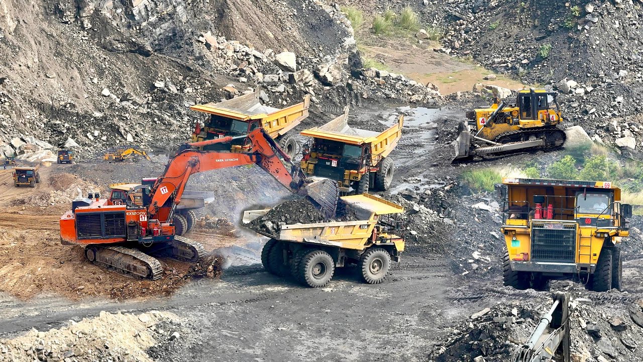 पूरा coal mines का नजारा देखने को मिलेगा किस तरह पत्थर को हटाया जाता है और कोयला निकाला जाता है !!