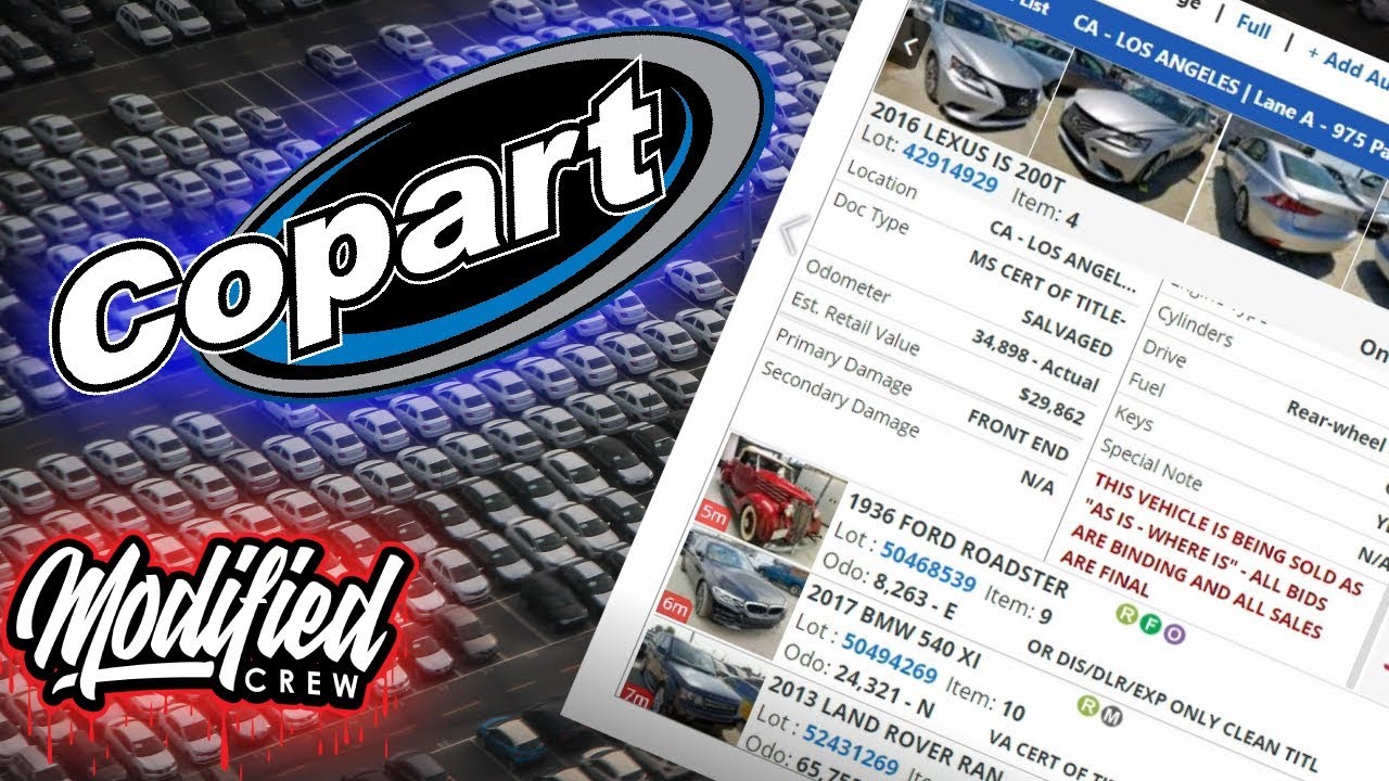 Объяснение правил проведения торгов на аукционе Copart