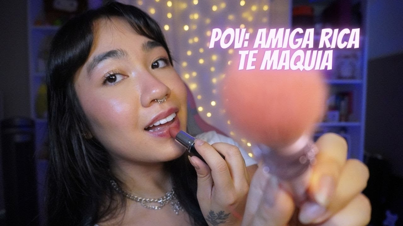 ASMR POV | Menina Rica Faz Sua Maquiagem (roleplay)