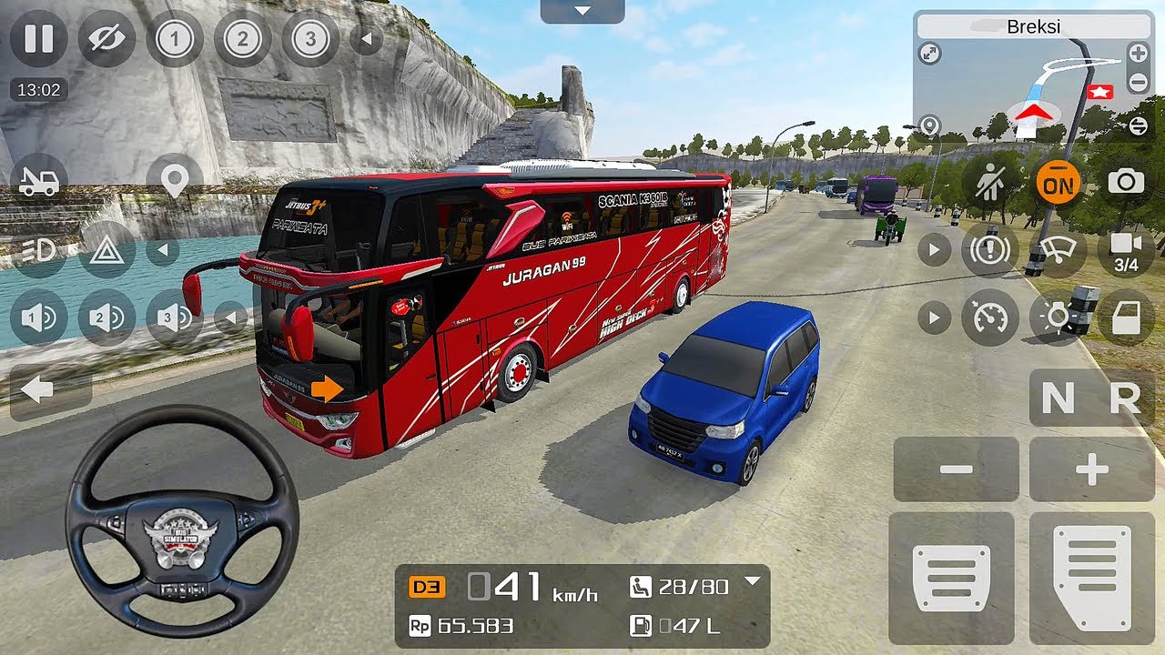 New Update Bussid v3.7 Bus Simulator Indonesia Mode Pariwisata - Trip to Tebing Breksi