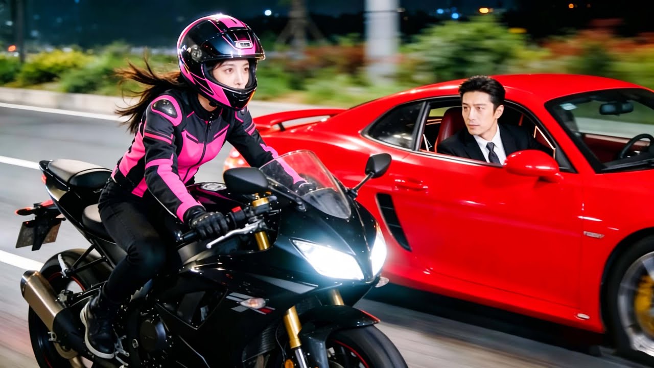 A CEO is stunned by an 18-yr-old girl racing past on a motorcycle—she steals his heart