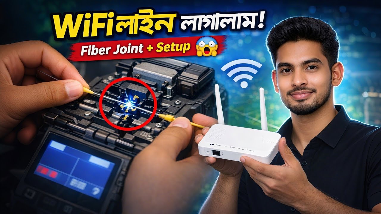 📶 নতুন WiFi লাইন কিভাবে নেয়? Fiber তার জোড়া + Full Setup Bangla Guide 😱
