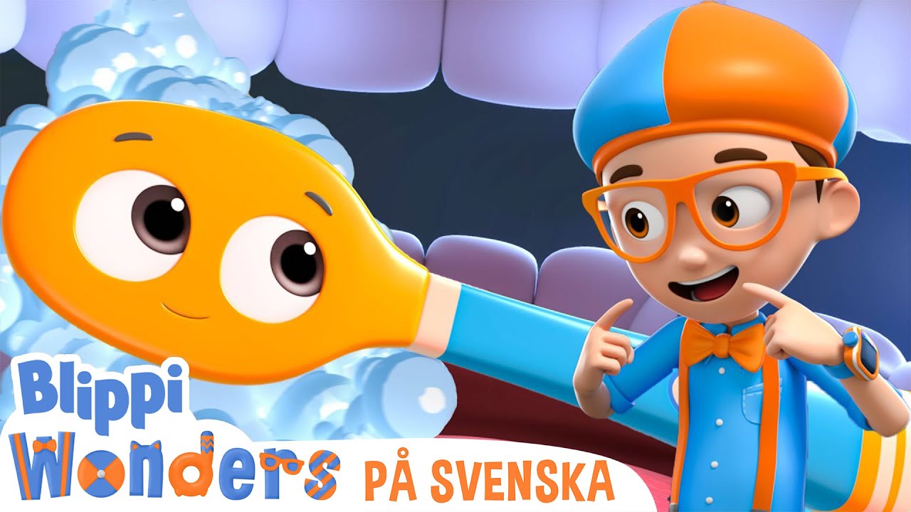 Tandborste | @BlippiSvenska | Pedagogiska videor för barn