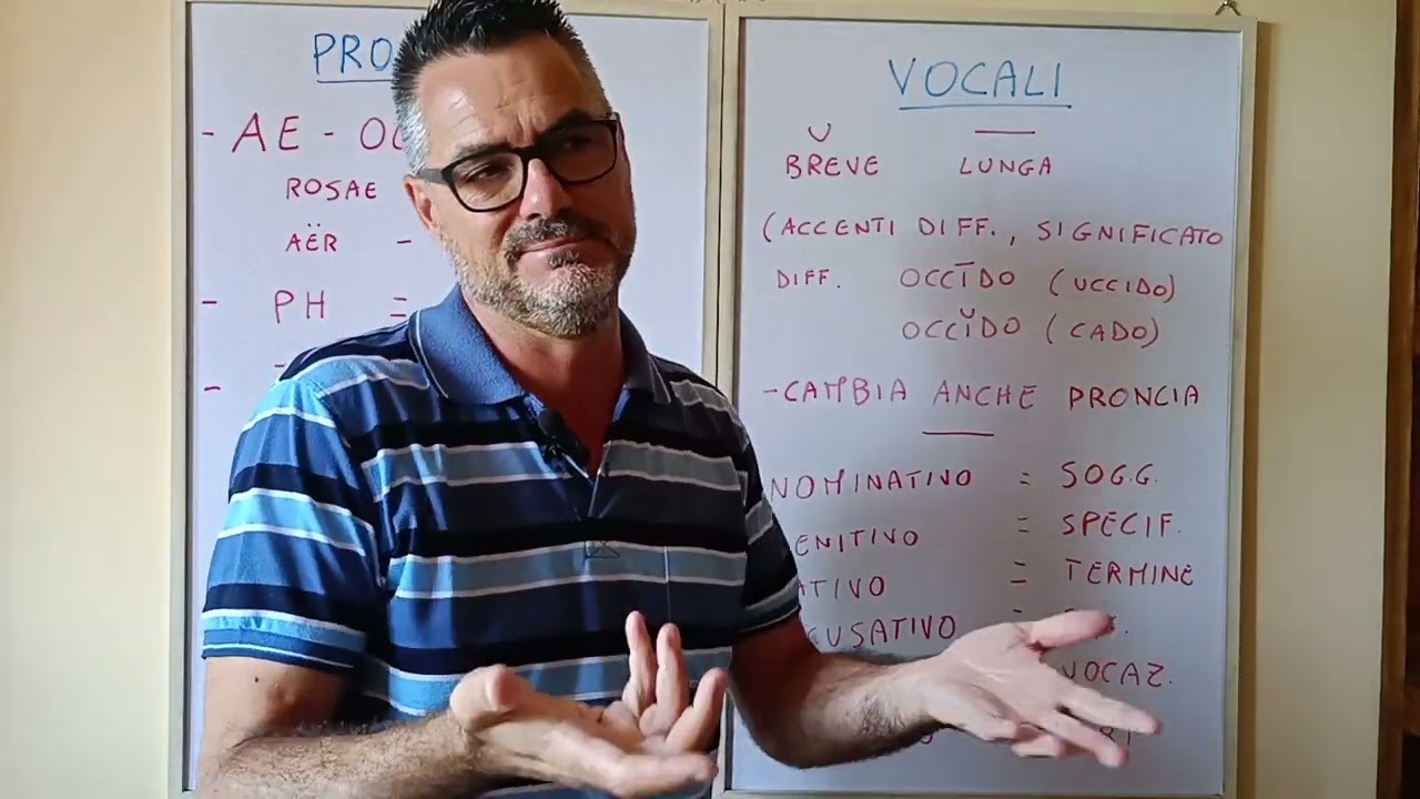 Lezione di Grammatica latina 1 - Pronuncia e vocali