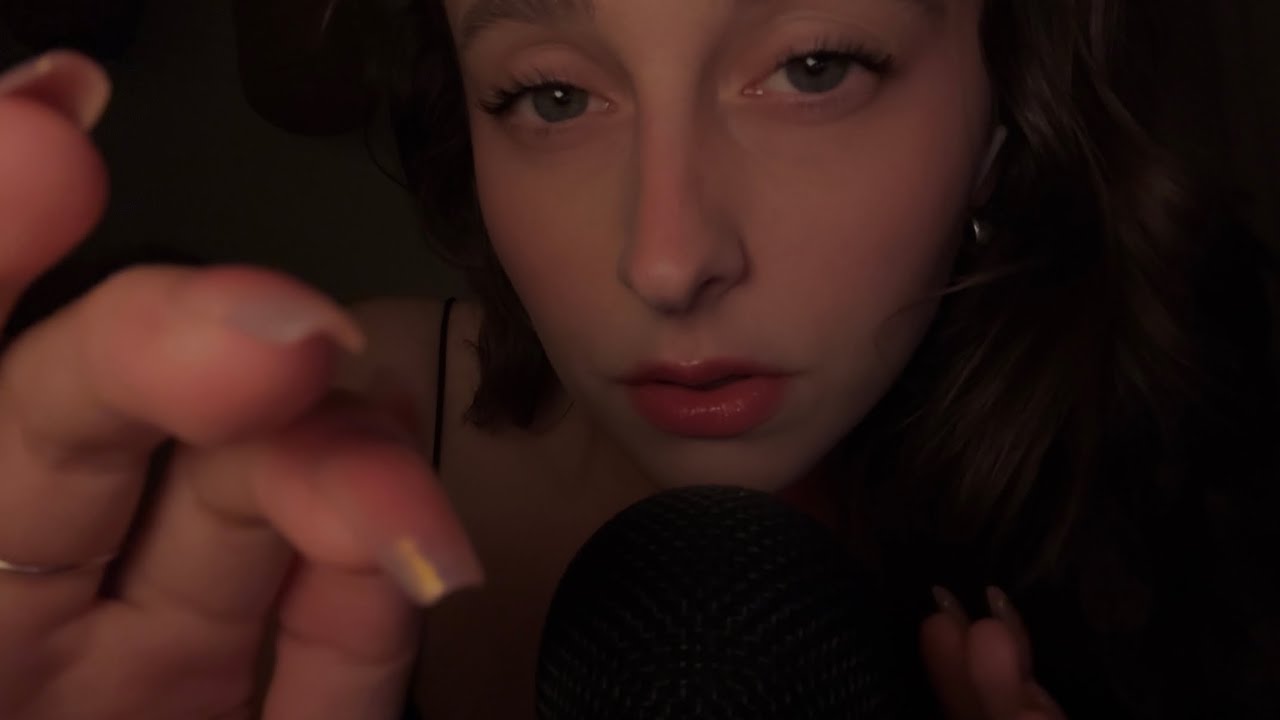ASMR intense wet mouth sounds with close hand movements (no harsh sounds, I promise)