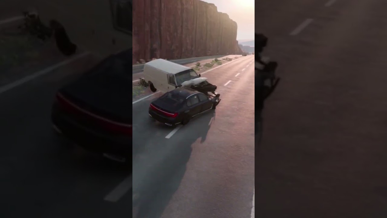 BeamNG Sim Cut off #beamng #carcrash #shorts