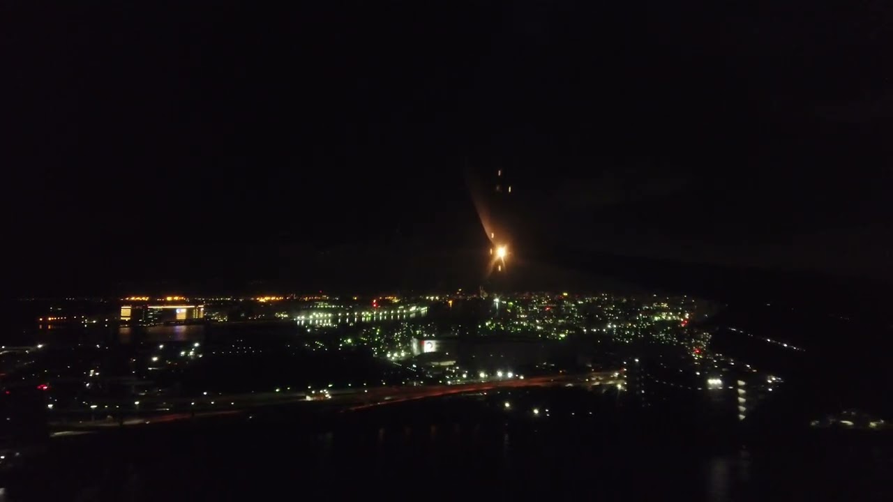 令和8年1月26日　羽田空港　JAL438便　夜間着陸。