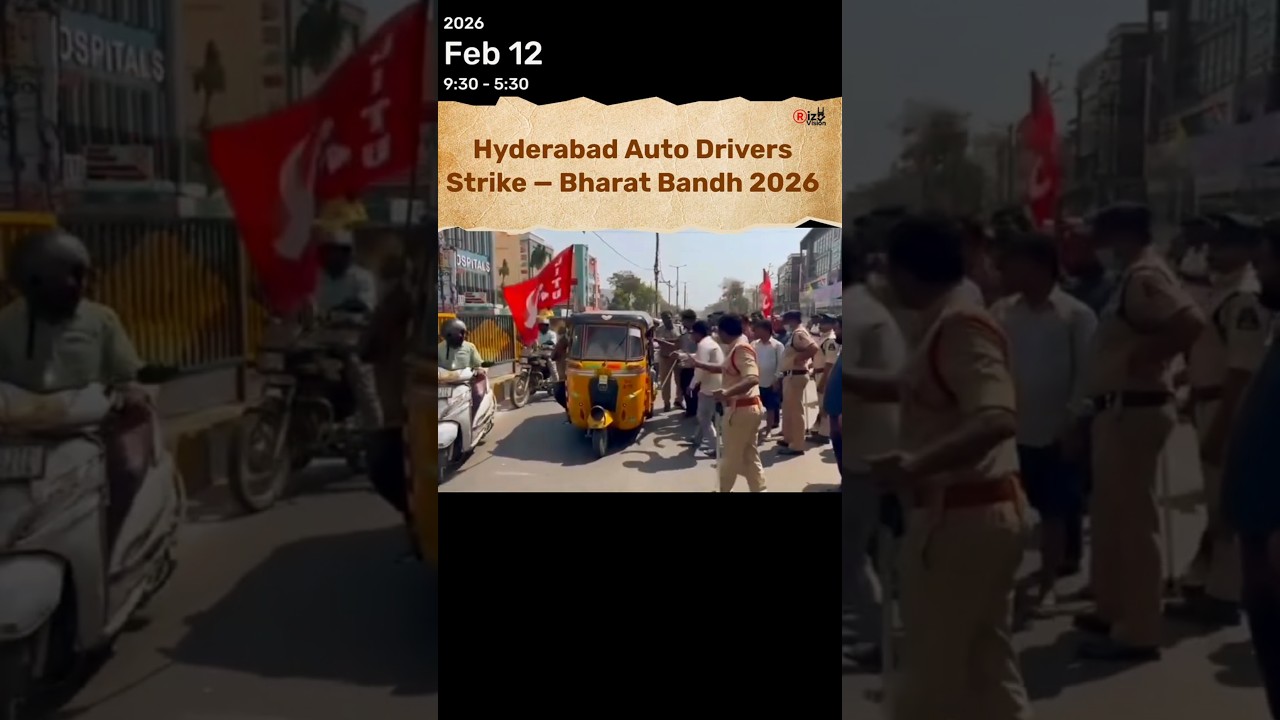 Hyderabad Auto Strike: Drivers Join Bharat Bandh