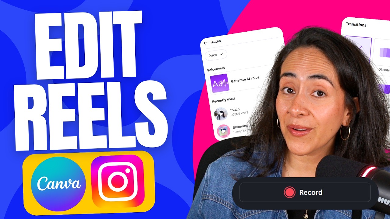 How to Edit Reels in Canva With Voice Over