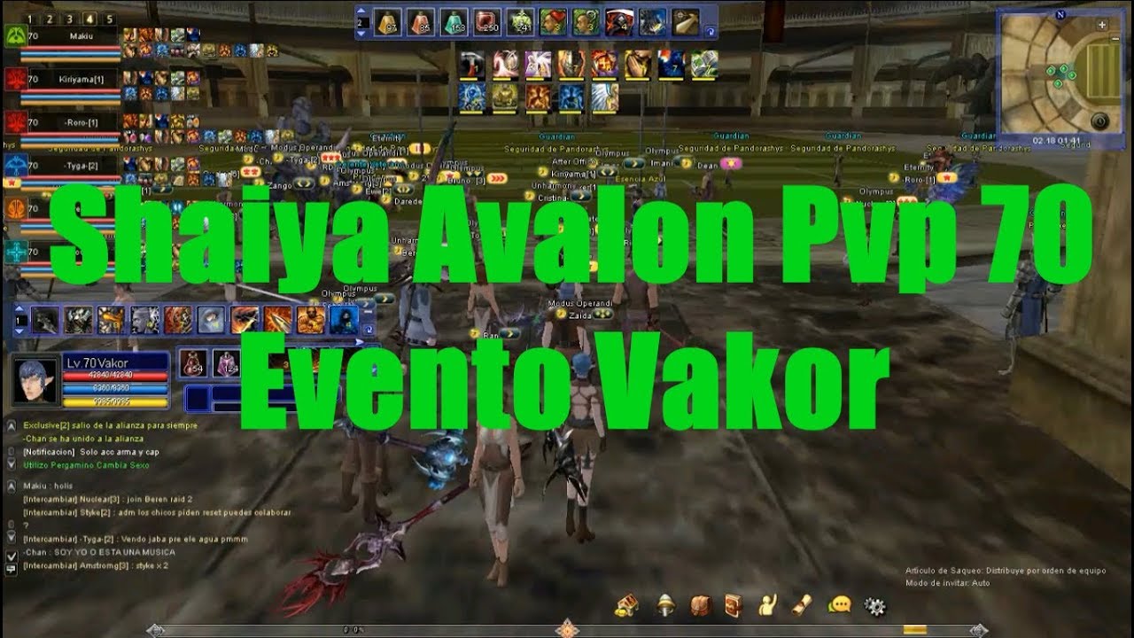 Shaiya Avalon Pvp 70 Evento Vakor