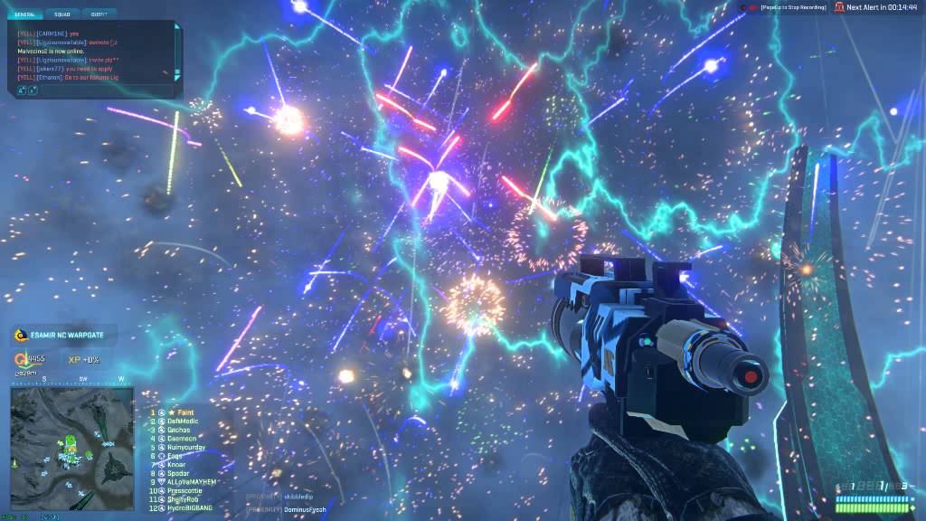 Epic firework show-Planetside2 666th Devil Dogs