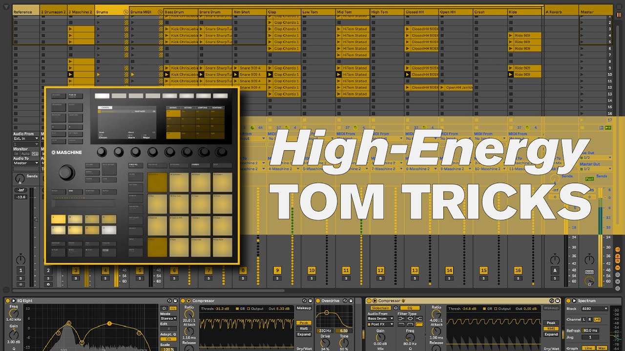 909 Drum Machine Power: 3 Ableton Tom Processing Tips