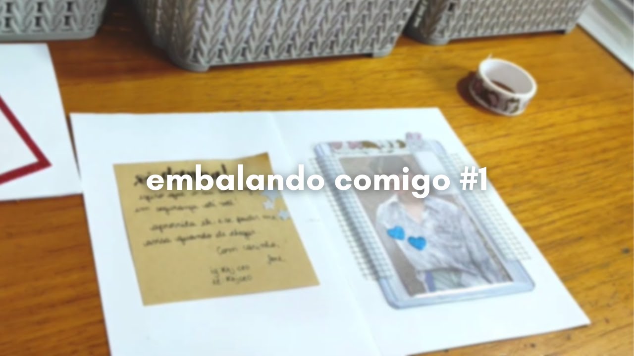 embalando comigo! photocards, postcard e álbum | package k-pop photocards with me 💌✂️