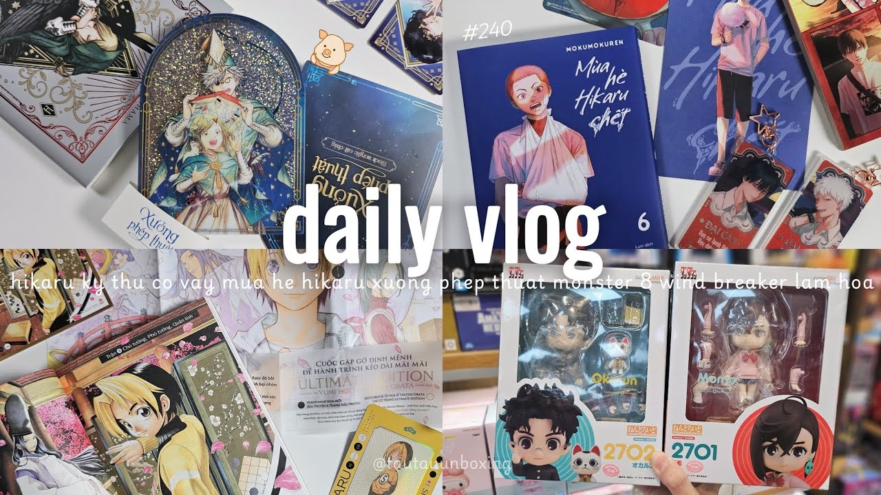 🐽Daily Vlog ✩ Manga Haul ✩Xưởng phép thuật 14 ✩Mùa hè Hikaru chết 6 ✩Hikaru Kì thủ cờ vây 1 ✨Tầu Tẩu