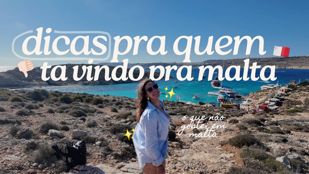Eu NÃO voltaria nessa praia em Malta 😬 | O que não gostei no país + passeio mais lindo da ilha