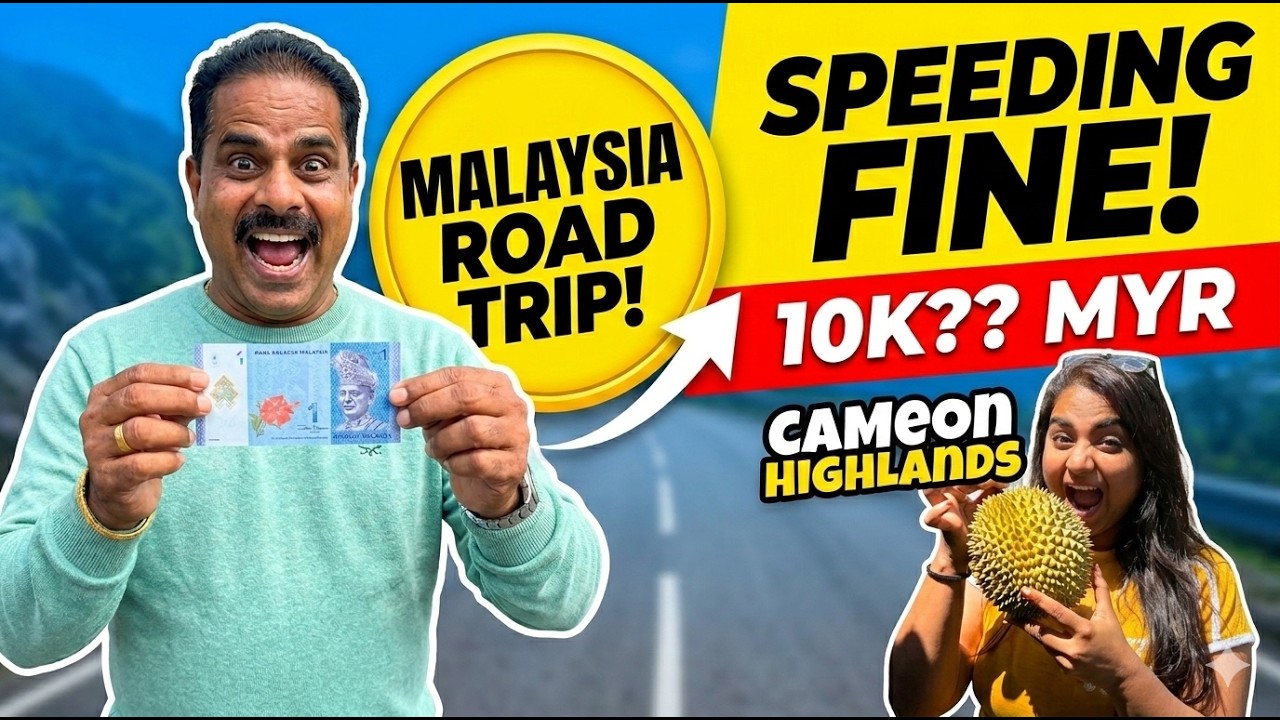 Indian Family Travelling to Malaysia | International Roadtrip | 10K INR Fine | #EP-1