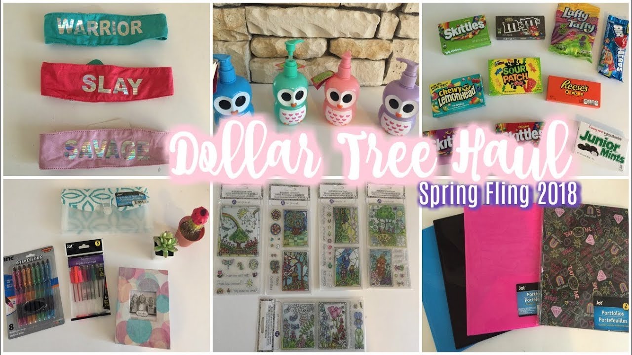 DOLLAR TREE HAUL | OMG STAMPS + SPRING FLING 2018 is HERE!