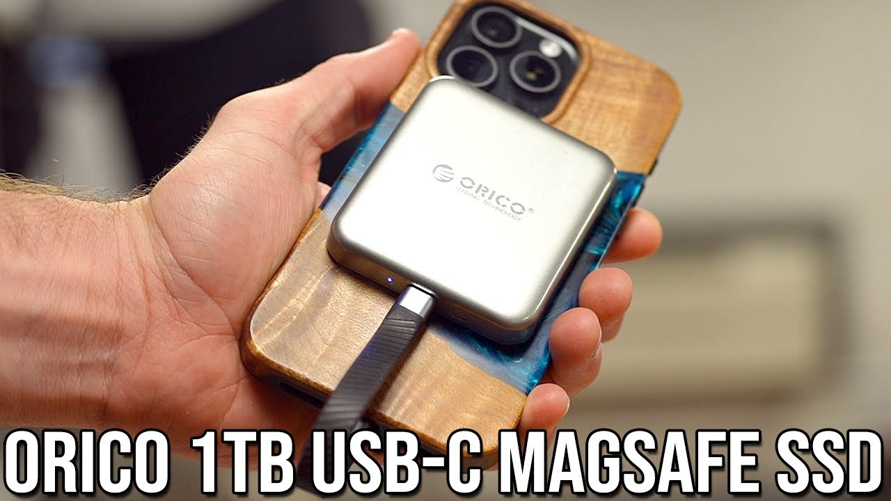 Orico 1TB SSD USB-C Magsafe Drive for iPhone 16 Pro