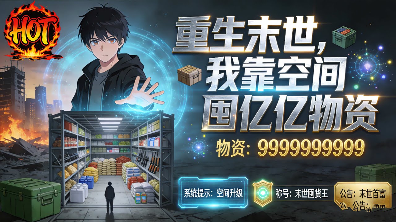 ✨【强推】《重生末世，我靠空间囤亿亿物资 》1--67集萧然前世惨遭妻子郑娟一家背叛，在末世中被当作食物分食，还得知儿子并非亲生。带着无尽恨意#穿越 #末世 #异能 ##动态漫画 漫野推文