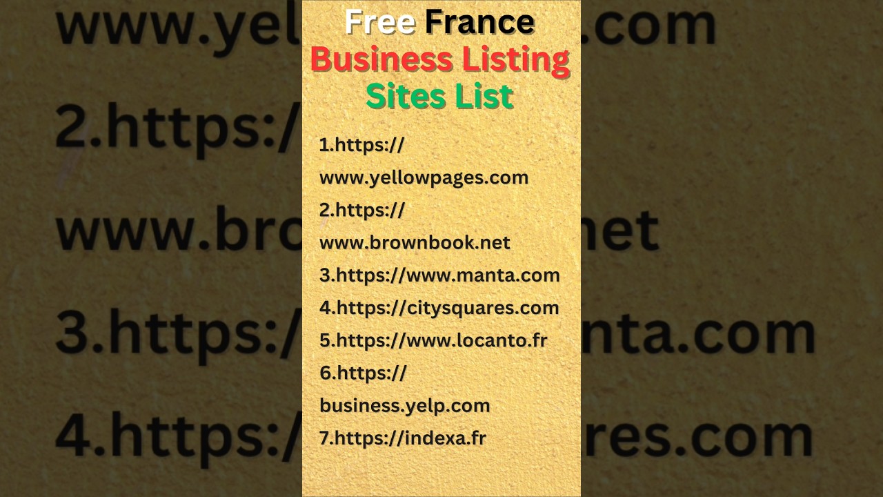 🔥 Freance Top Free Business Listing Sites  #shortsfeed #viralshorts #trendingshorts  #france