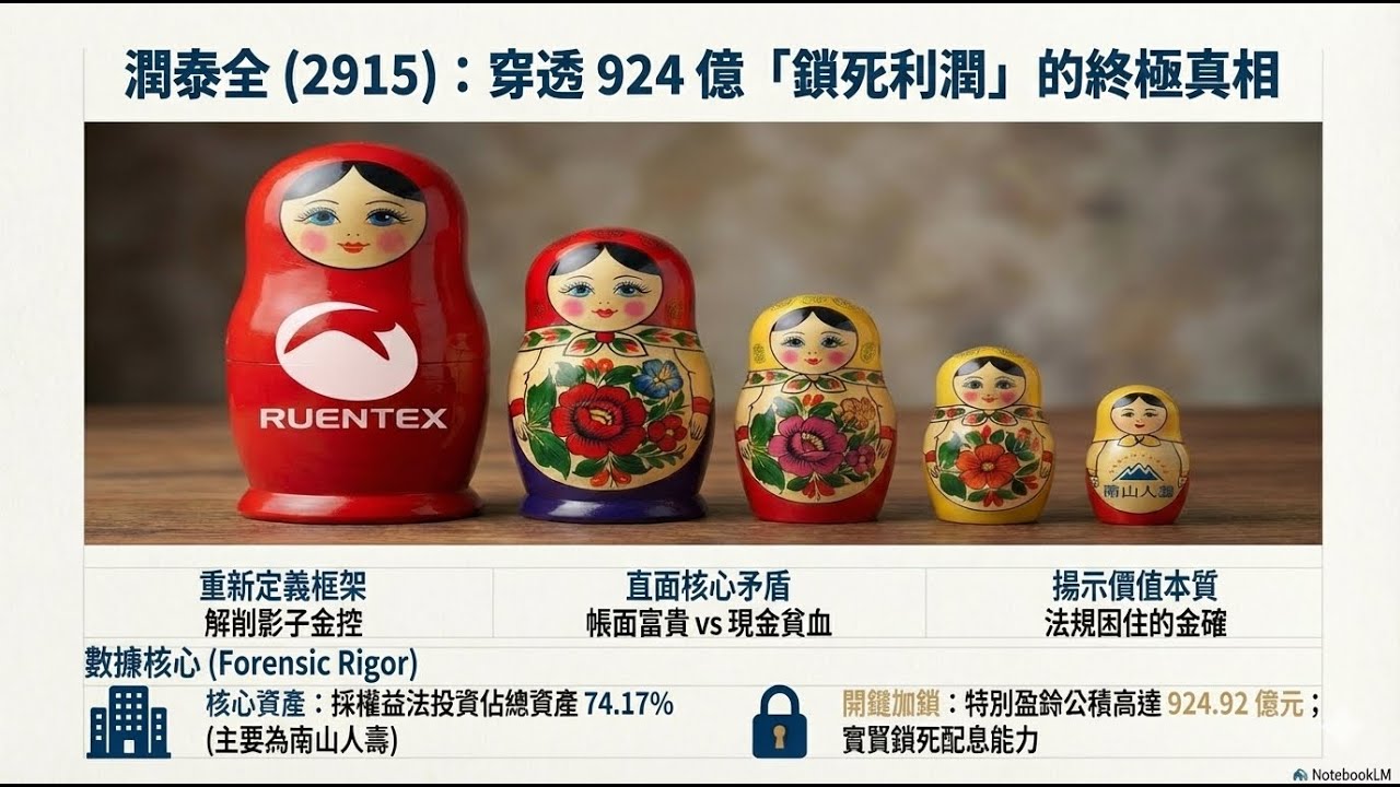 【2915 潤泰全】【看得到吃不到】96% 獲利來自業外？解讀 924 億特別盈餘公積與層層隱藏的風險。