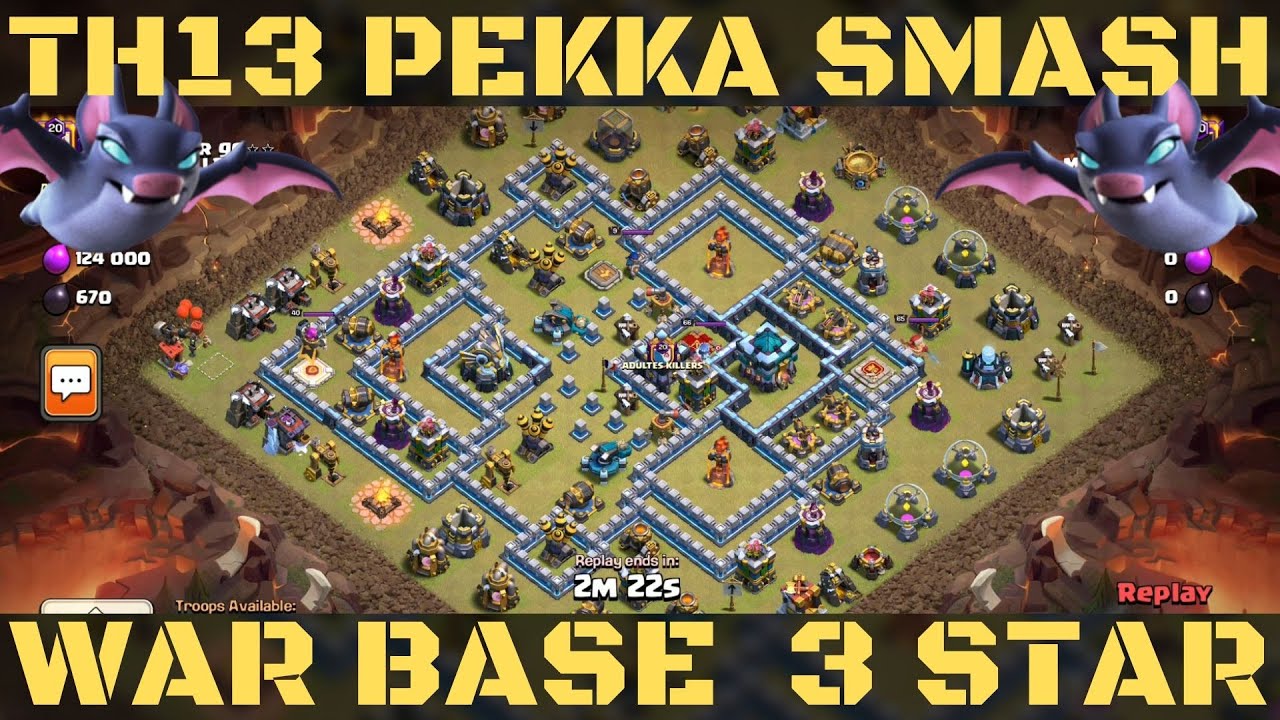 TH 13 WAR ATTACK STRATEGY ! TH 13 POPULAR BASE 3 STAR ! BEST TH13 ATTACK STRATEGY in Clash of Clans