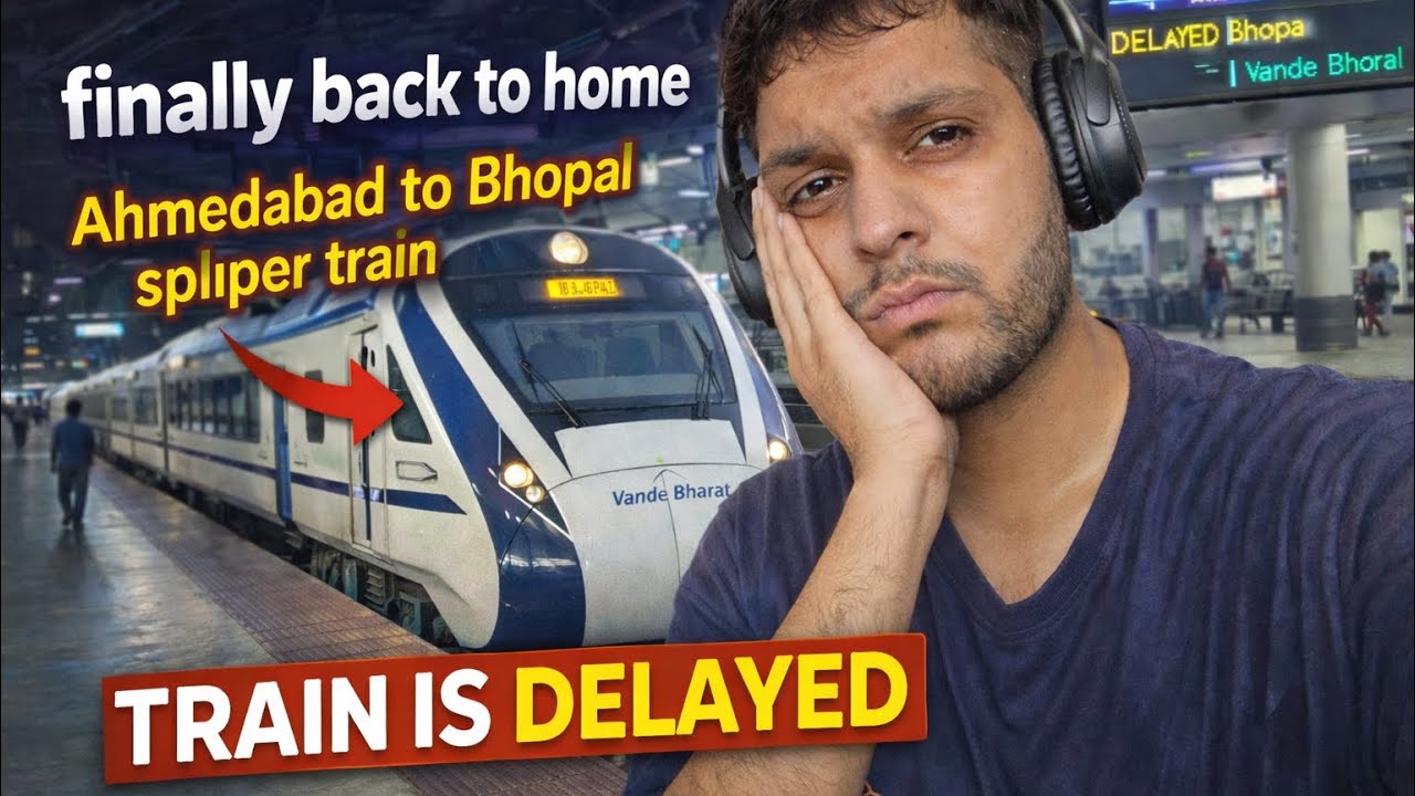Last vlog of Gujarat series | Ahmedabad to Bhopal by Sleeper ￼train | aaj to train nikal gai