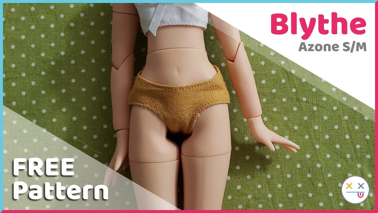 Sewing Linen Underwear 01 for Azone Blythe (Free Pattern Included!)