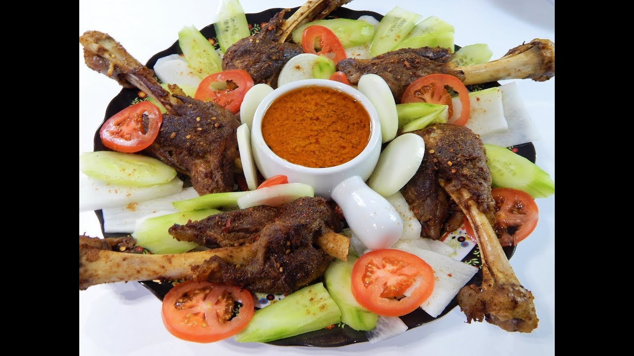 Spicy Fried Lamb Shanks - Eid Special - بکرے کی ٹاںگیں