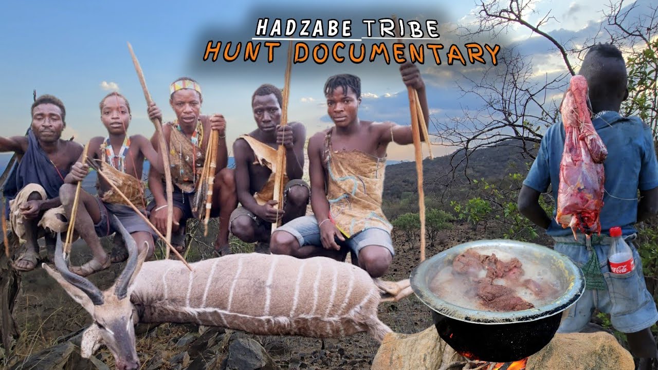 Discover Hadzabe Tribe Biggest Wild Hunt & Cooking in The Wild ||Full Documentary